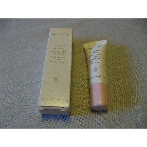 Mary Kay Satin Lips Exfoliating LIP MASK 235100 Pink White Box Discontinued New - Picture 1 of 3